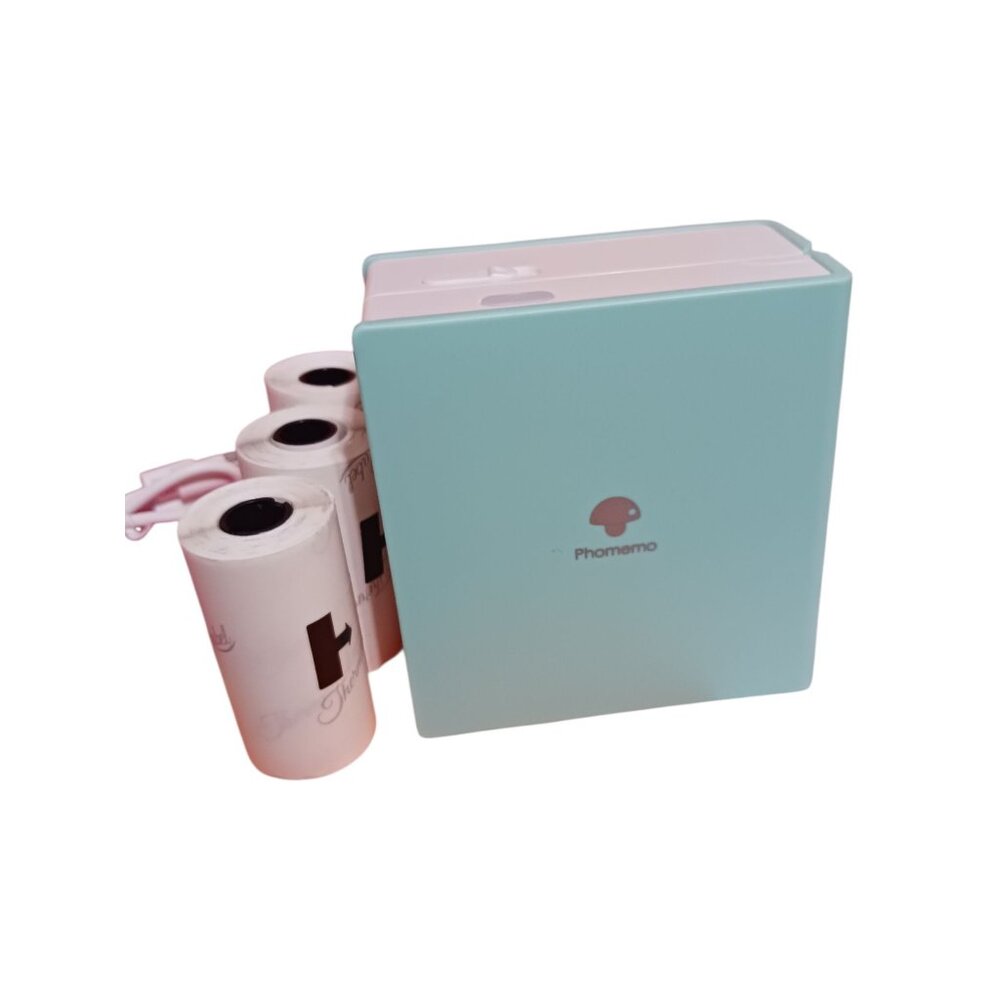 Phomemo M02 Bluetooth Mini Printer With Thermal Paper Rolls Portable & Wireless - Picture 2 of 9